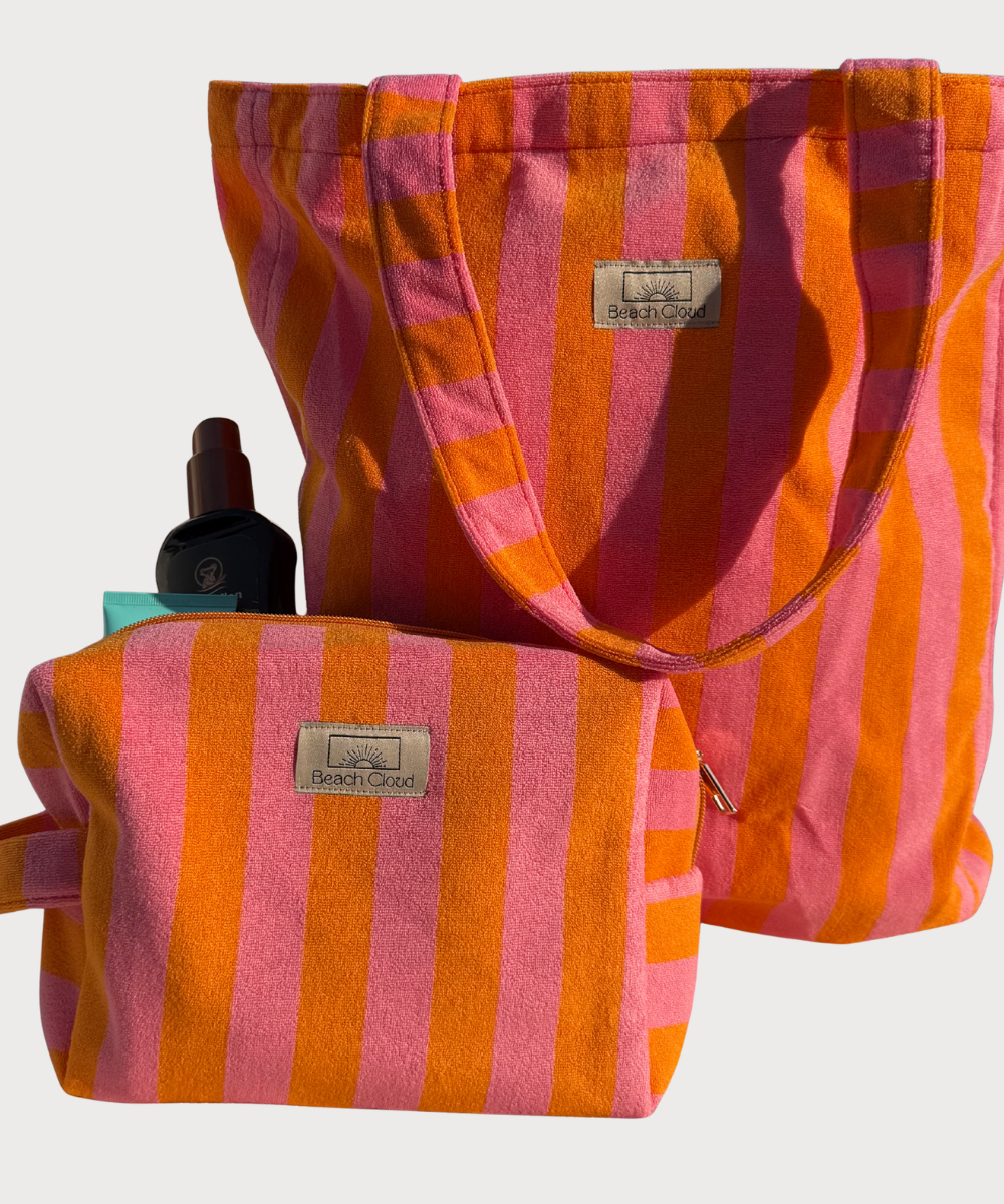 Beach Bag Orange Pink