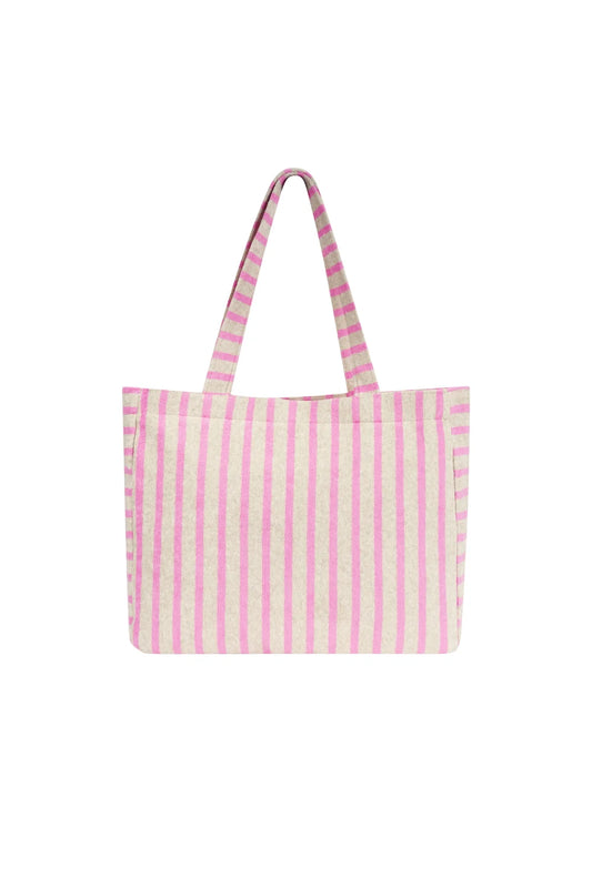 Beach Bag Pink Grey